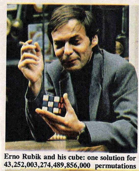 Эрно Рубик и его Кубик Рубика