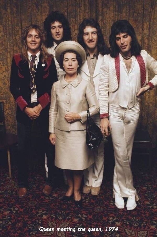 Группа Queen с Королевой . 1974