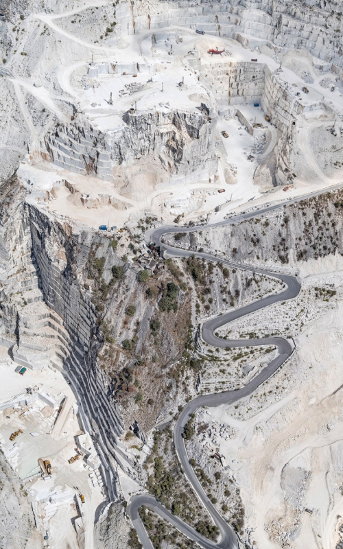 Каррарские мраморные шахты. Фото Бернхарда Ланга