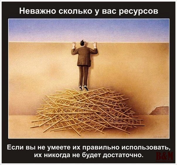 Не важно сколько у вас ресурсов