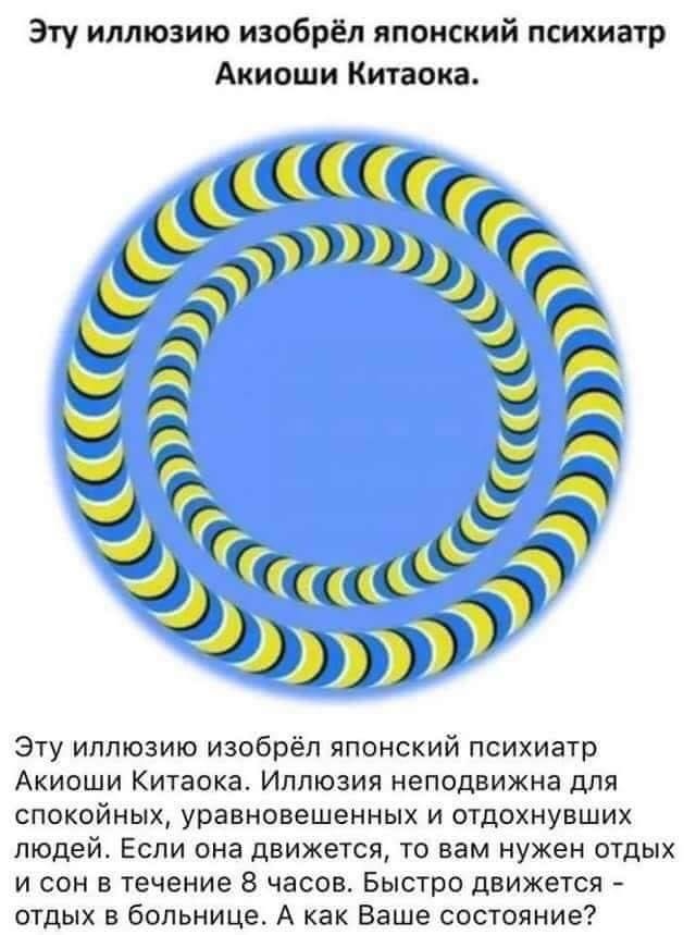 Иллюзия тест на усталость