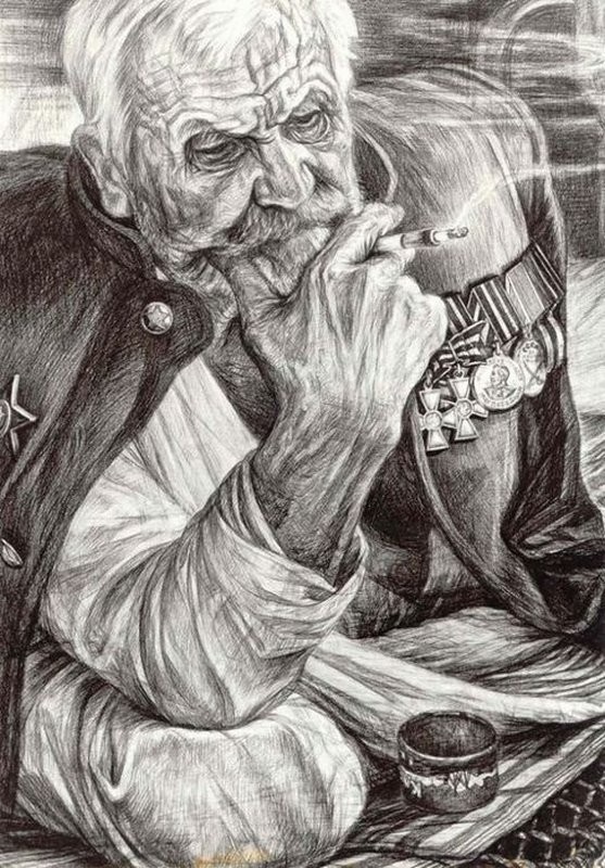 Михаил Казатенков. «Старый воин».
