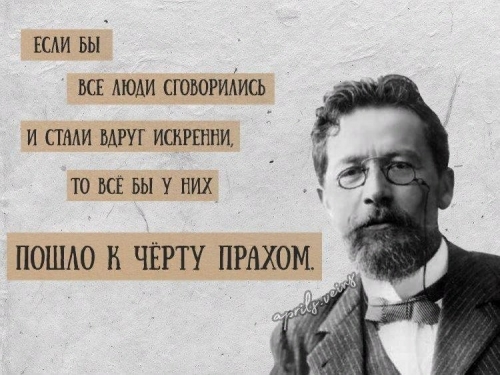 Цитаты Антона Павловича Чехова.