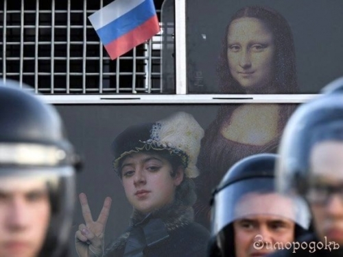 Фотожабы, посвященные задержаниям на  митингax