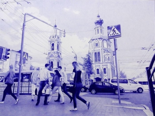 Рисунок авторучкой
