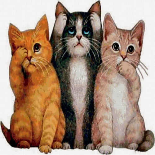 Картинки три кошки